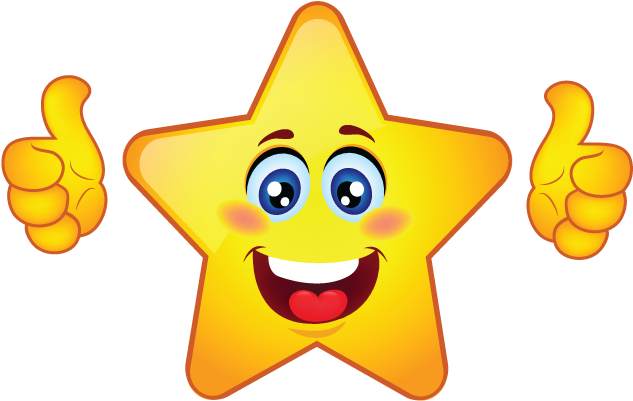 Mrs Webb's Star Workers - Thumbs Up Star Clipart (690x472), Png Download
