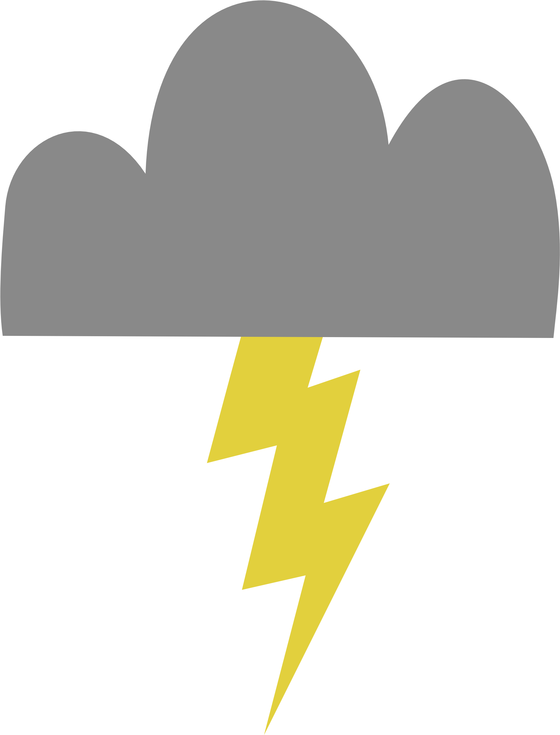 Download Free Lightning - Mlp Cutie Marks Lightning (1914x2500), Png Download