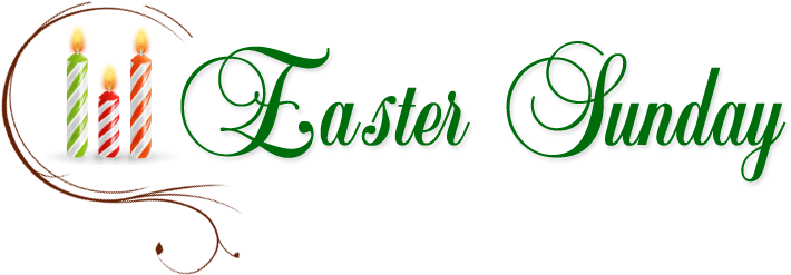 Easter Sunday Clip Art Free Merry Christmas And Happy - Free Clip Art Easter Sunday (743x292), Png Download