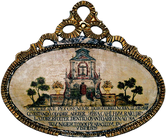 Ex-voto Do Santuário Do Senhor Do Socorro - Emblem (542x450), Png Download