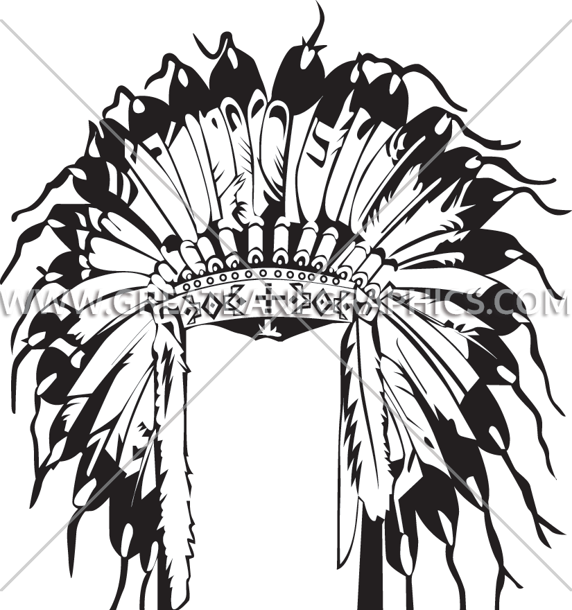 Graphic Free Download Head Dress Production Ready Artwork - Indian Headdress Design Front (825x880), Png Download
