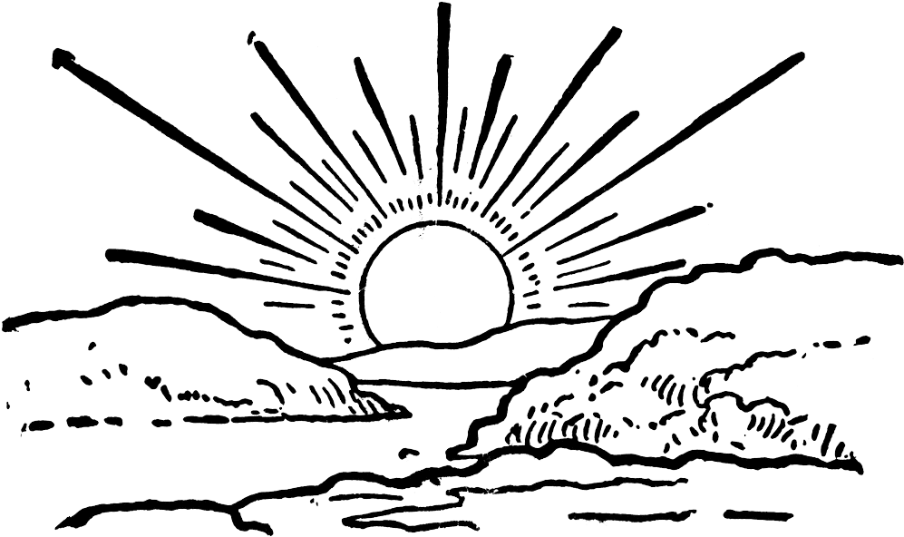 Sunrise Png File - Sunrise Clip Art (1024x627), Png Download