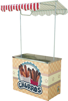 Infláveis - Barraca De Churros Para Festa (500x400), Png Download