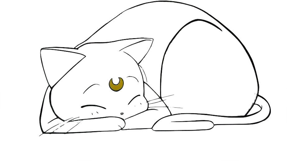 Sailor Moon Cat Png (922x692), Png Download