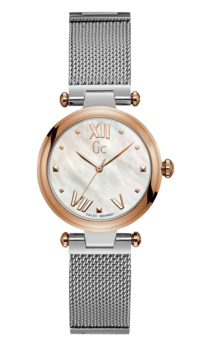 Gc Purechic Metal Large - Watch Gc Y31003l1 - Steel Silver Woman (1000x1200), Png Download