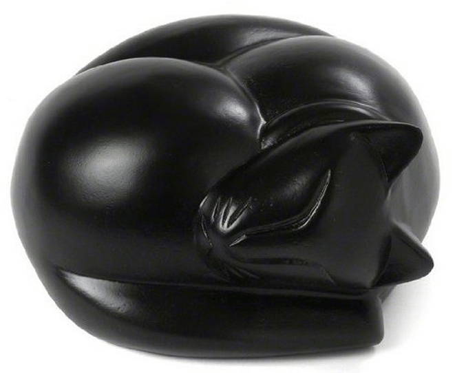 Sleeping Cat™ Casket - Wooden Sleeping Cat Urn (800x800), Png Download