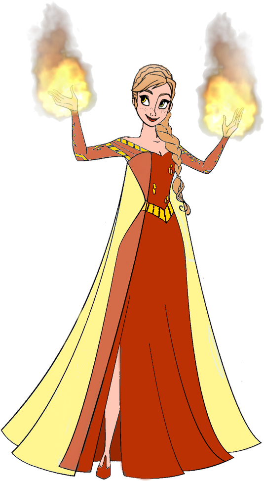Anna The Fire Princess (550x1126), Png Download