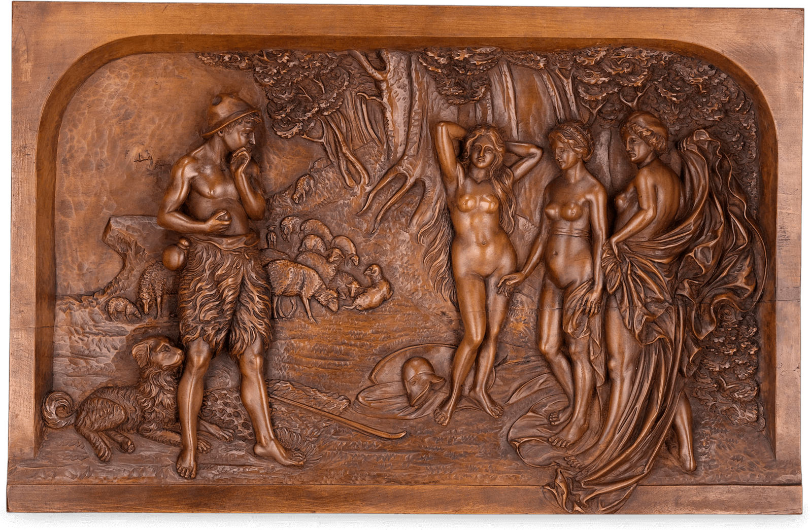 Black Forest Carved Plaque - Wood Carving (1750x1750), Png Download