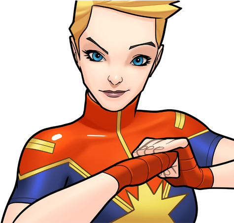 Carol Danvers From Marvel Avengers Academy 001 - Avengers Academy Carol Danvers (508x452), Png Download