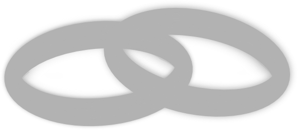 Light Grey Wedding Bands Clipart Png For Web (600x263), Png Download