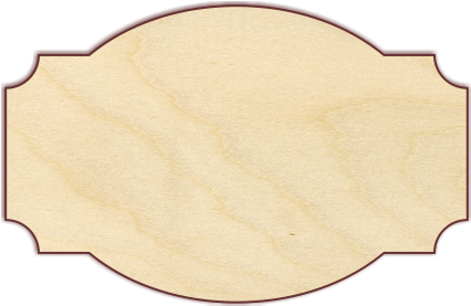 Plaque Unfinished 1/4" Birch Plywood - Plywood (433x433), Png Download