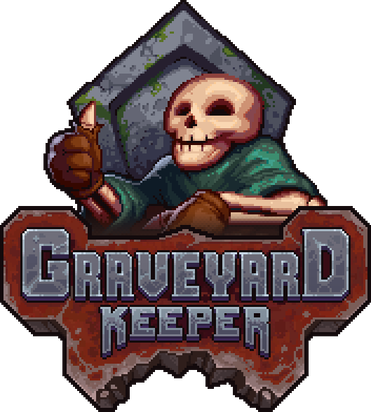 E63cf6 Mv2 - Graveyard Keeper Logo (371x412), Png Download