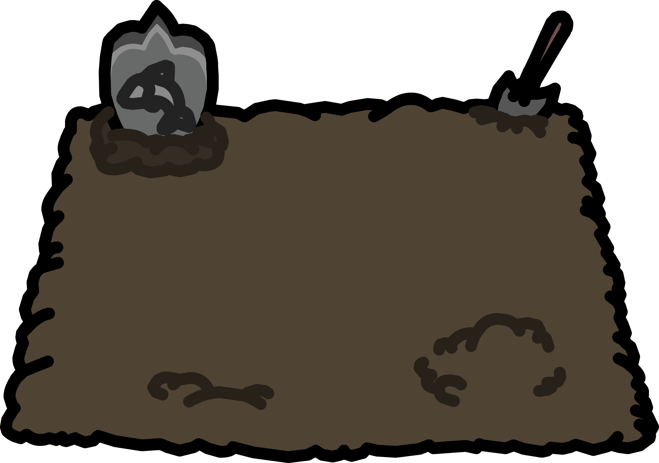 Graveyard Plot Icon - Club Penguin Graveyard (2230x1568), Png Download