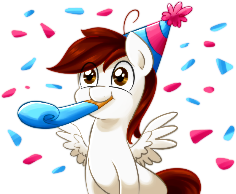 Bloodorangepancakes, Hat, Oc, Oc Only, Party Hat, Party - Cartoon Birthday Blast (818x668), Png Download