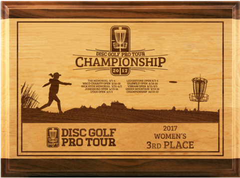 Red Alder & Walnut Plaque - Tournament (480x480), Png Download