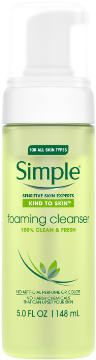 Simple Kind To Skin Facial Care Foaming Facial Cleanser - Cleanser (381x381), Png Download