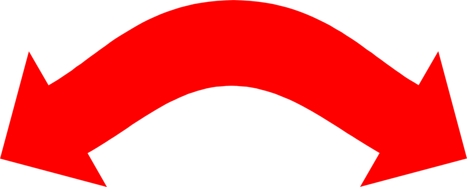Arrows Red Free Stock Photo Illustration Of - Double Sided Curved Arrow (958x385), Png Download