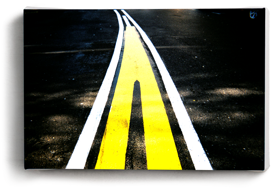 Canvas Print Converge - Traffic Sign (1000x1000), Png Download