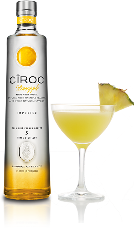 La Piña With Ciroc Pineapple - Ciroc Vodka Pina Colada (425x803), Png Download