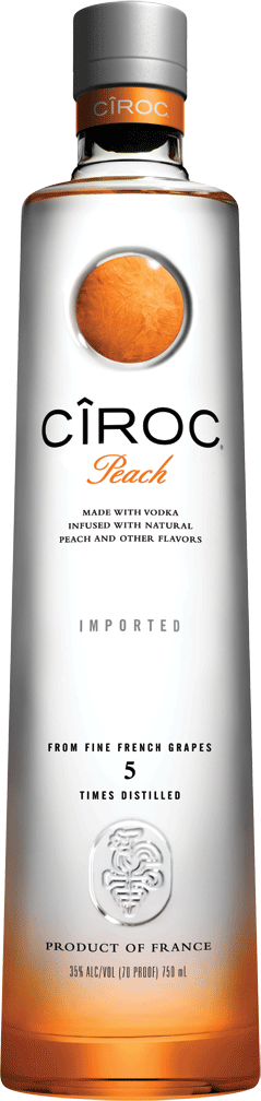 Zoom - Vodka Ciroc Peach Png (239x1008), Png Download