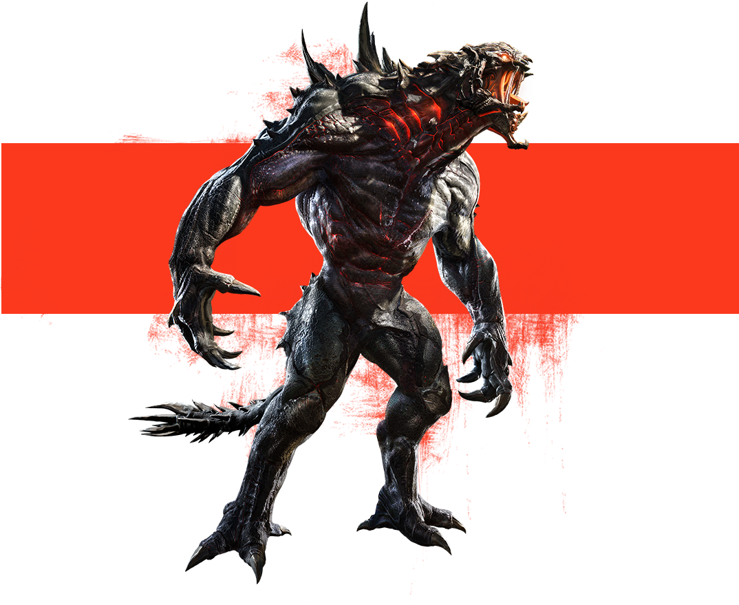 Goliath - Evolve Stage 2 Monsters (1076x926), Png Download