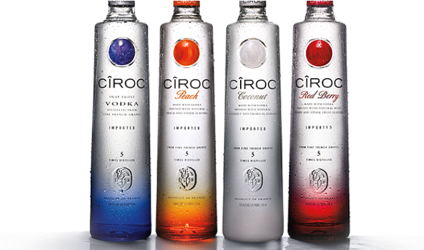 Ciroc Vodka Red Berry 1l (633x360), Png Download