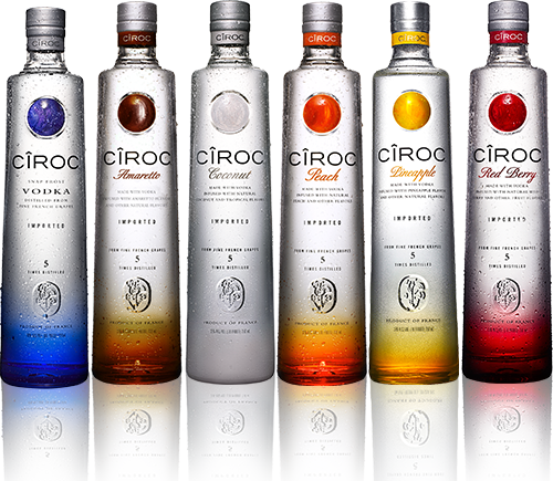 Ciroc Collection Bottles About - Ciroc Flavors (500x435), Png Download