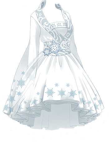 Vestido Copos De Nieve Jelmezek, Divatrajz, Játék, - Dress Of Anime (354x455), Png Download