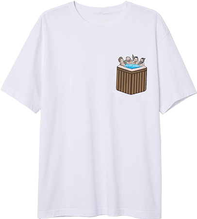 Hot Tub Pocket Tee - Hot Tub (500x500), Png Download