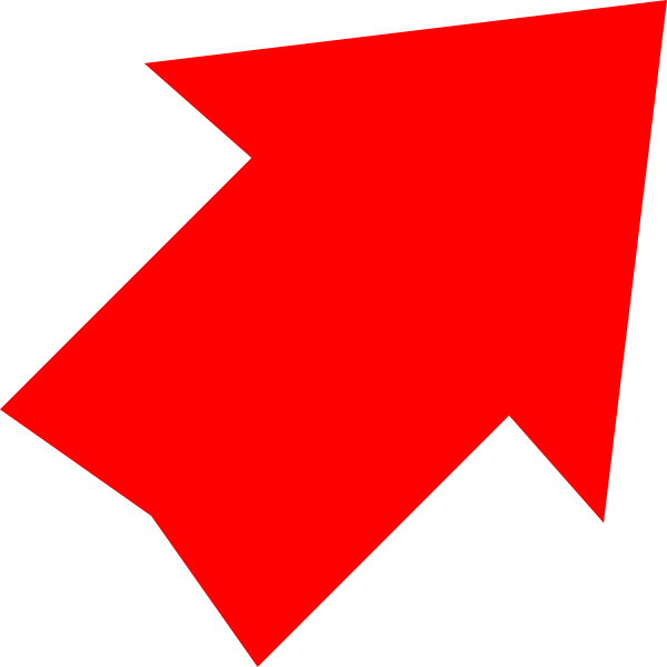 Red Arrow Up Right Clip Art At Clipart Library - Red Arrow No Png (600x600), Png Download