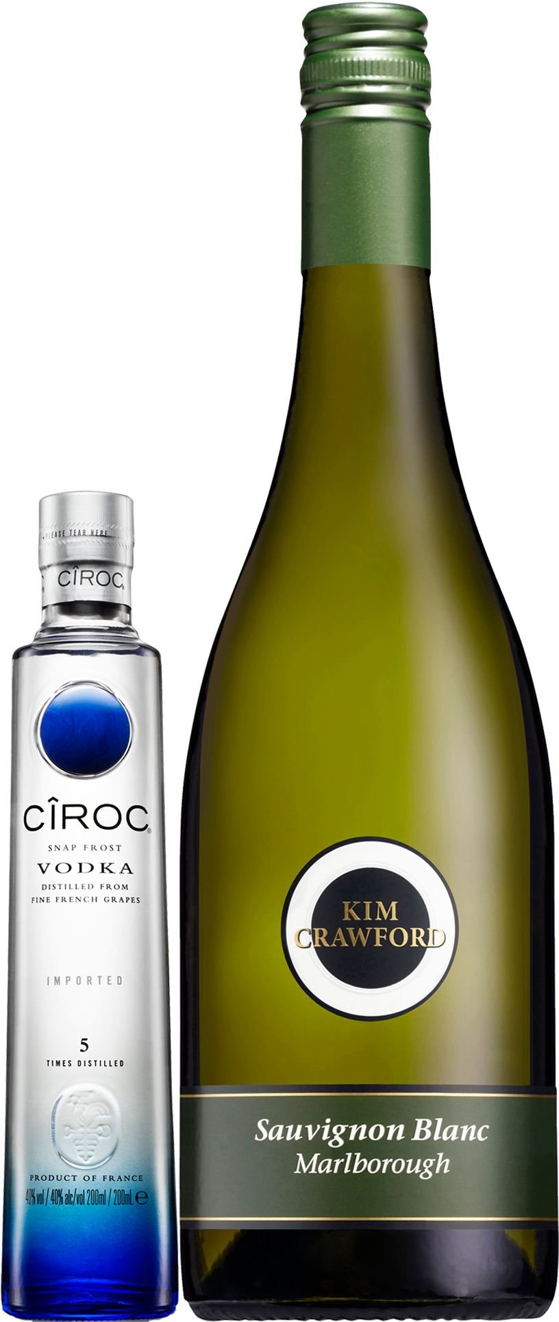 Ciroc & Kim Crawford Vodka And Sauvignon Blanc Bundle - Kim Crawford Sauvignon Blanc 2017 Png (1600x2000), Png Download