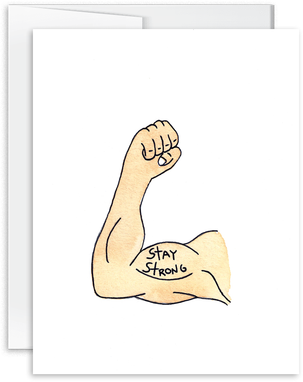 Stay Strong Card [product Type] - Paper (1000x1000), Png Download