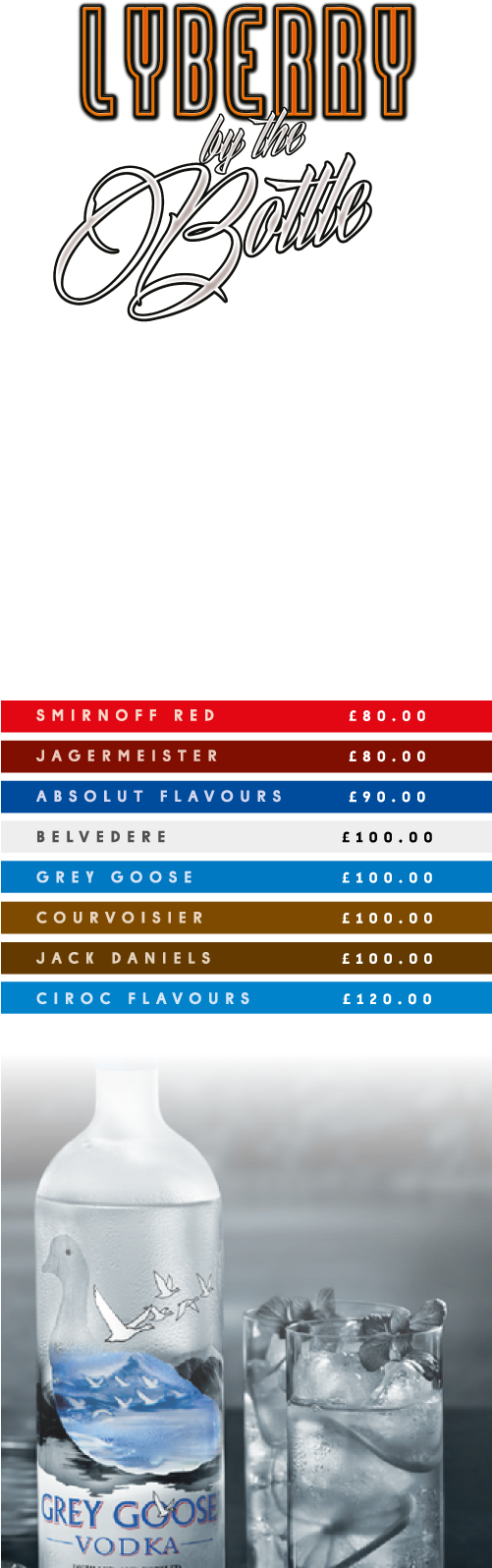 Lyberry Menu 2018 By The Bottle - Portable Network Graphics (500x1638), Png Download