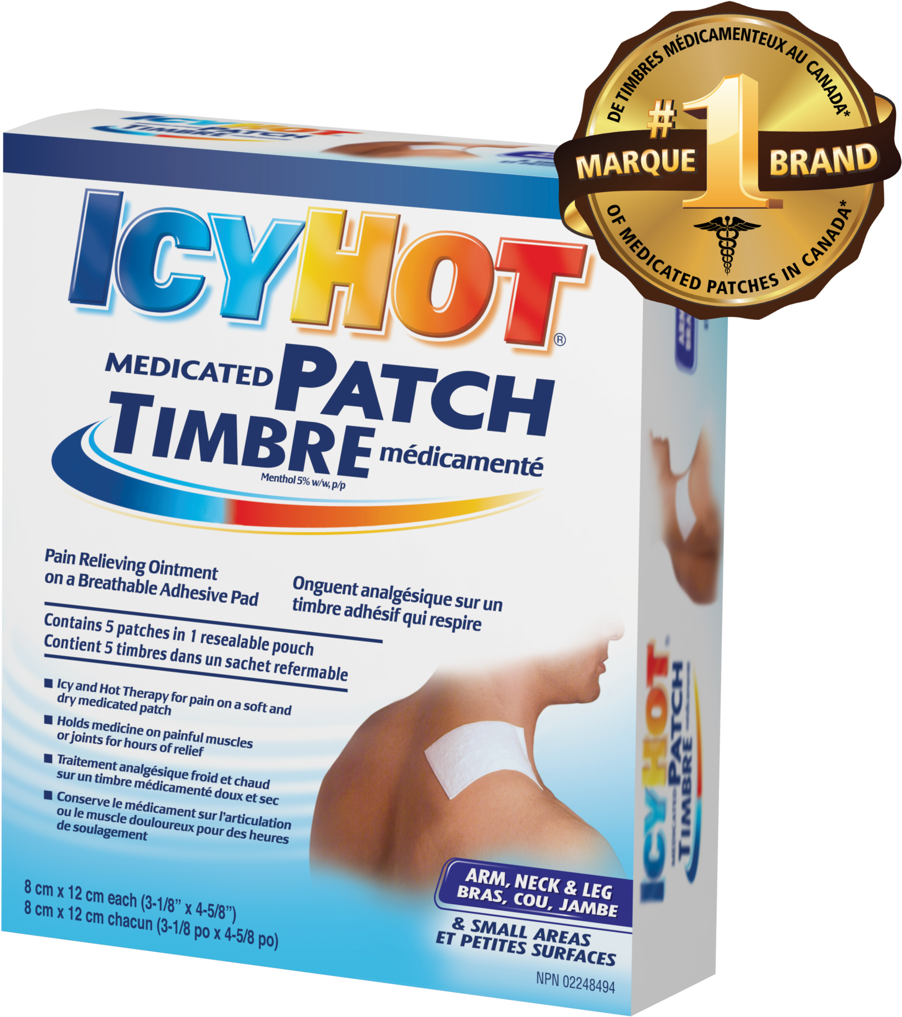 Uses - Icy Hot Medicated Back Patches (2400x2400), Png Download