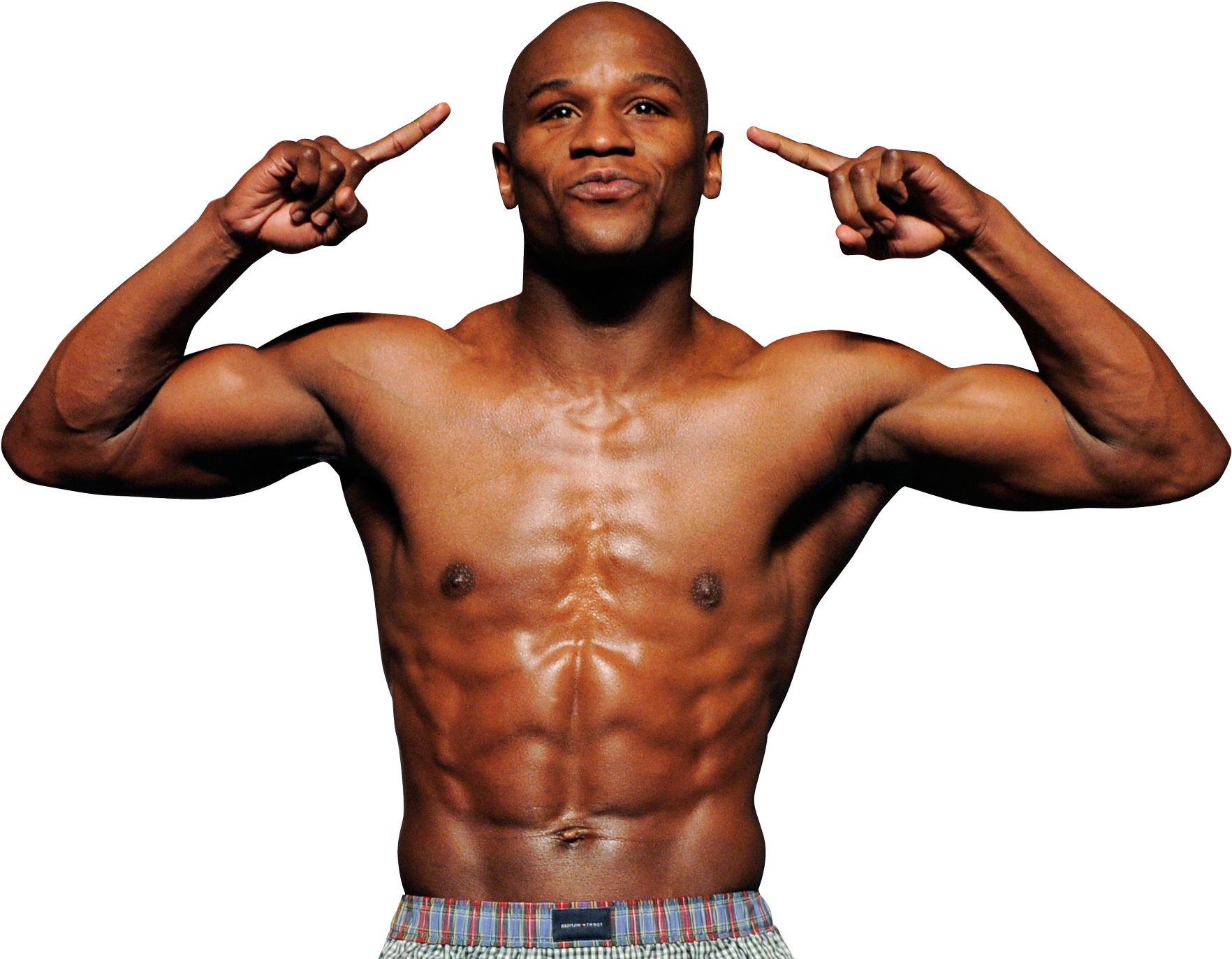 Muscle Png - Floyd Mayweather White Background (500x380), Png Download