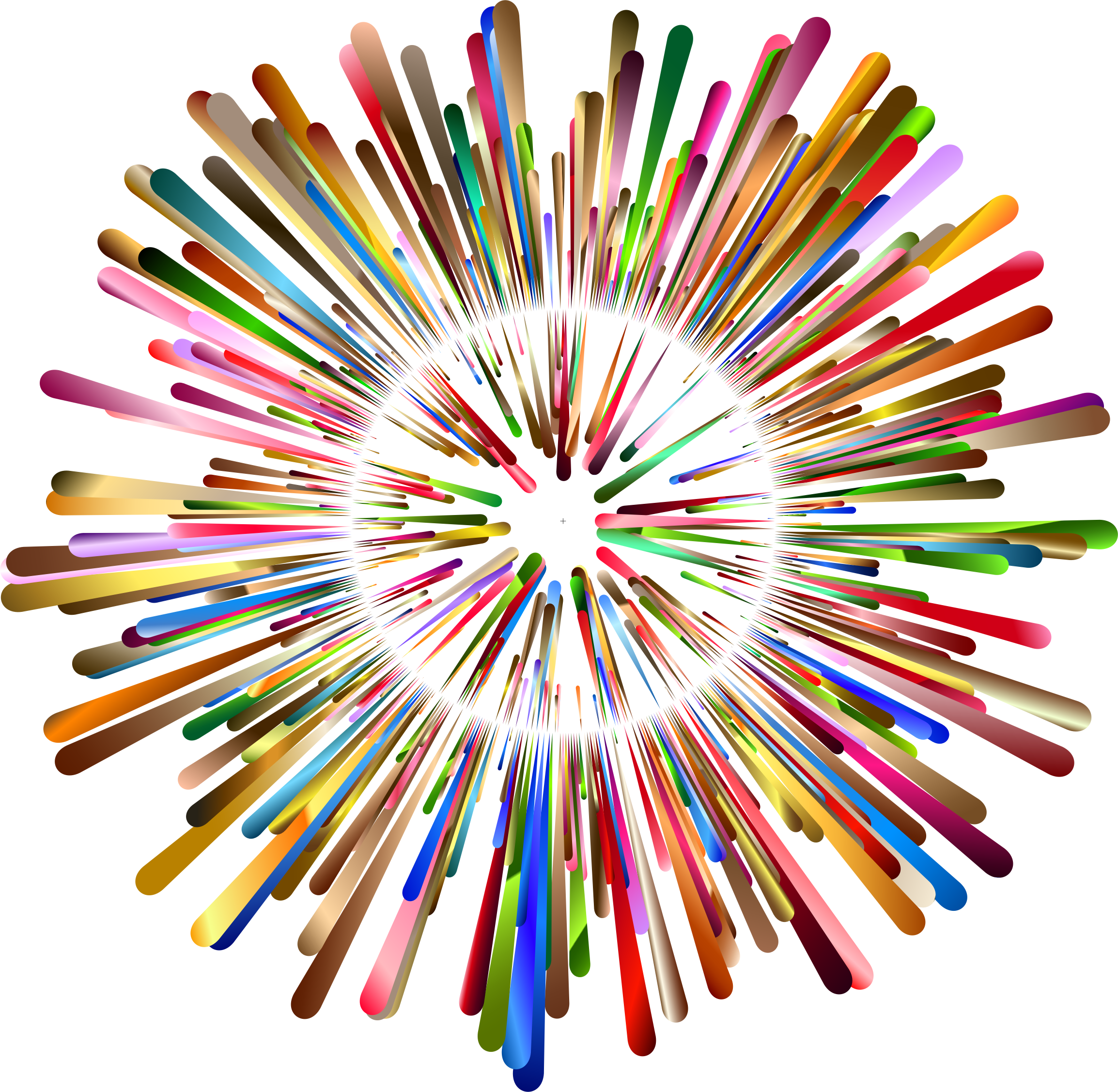 Big Image - Colorful Explosion Clip Art (2308x2254), Png Download