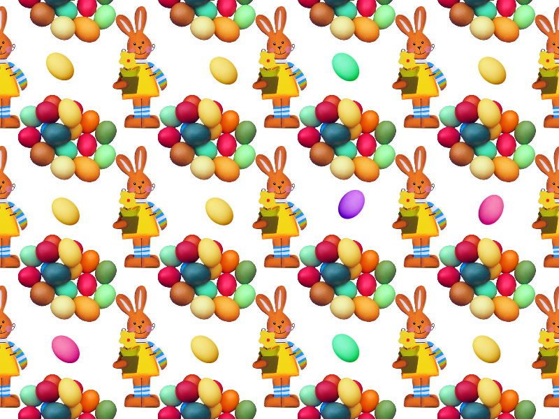 Free Easter Egg Pattern Background - Easter Egg Background Transparent Images Png (800x600), Png Download