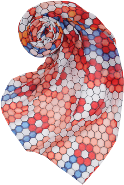 Stained Glass Scarf Scarves Lou Lou Boutiques - Scarf (500x700), Png Download