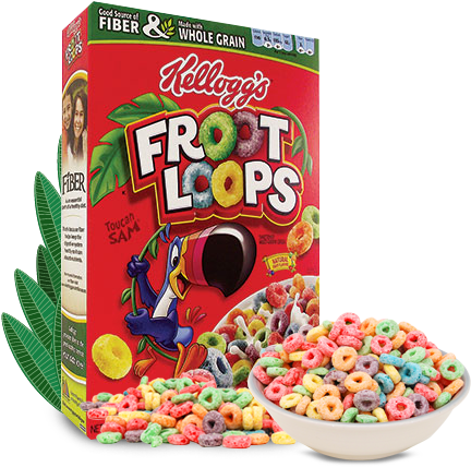 Cereal Froot Loops Png (443x444), Png Download
