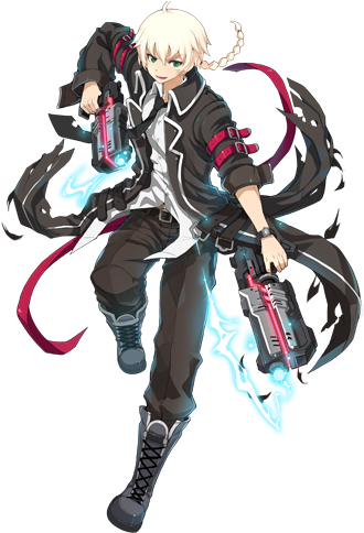 Gun Jazz - Soul Worker Erwin Arclight (350x500), Png Download