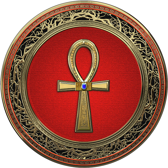 Click And Drag To Re-position The Image, If Desired - Cross Of Egypt Cabochon Tibetan Silver Glass Chain (600x600), Png Download