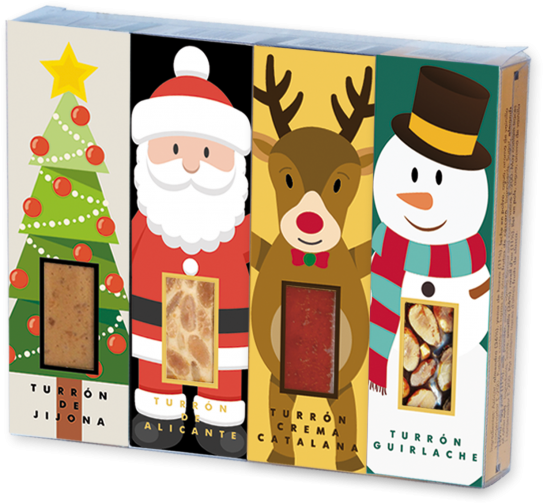 Pack Porciones De Turrón "set De Navidad" - Christmas Day (800x695), Png Download
