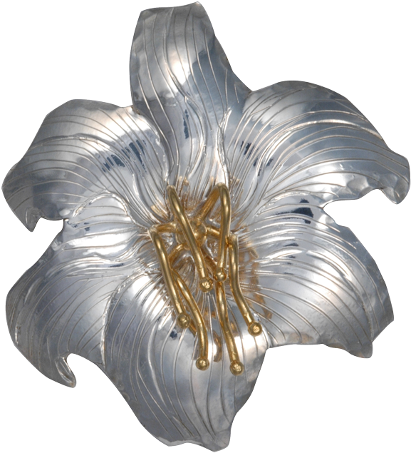 Easter Lily Pin/pendant (640x640), Png Download