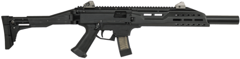 This 9mm Blowback Gun Comes As Both An Smg Lite Style - Evo 3 Scorpion (500x333), Png Download