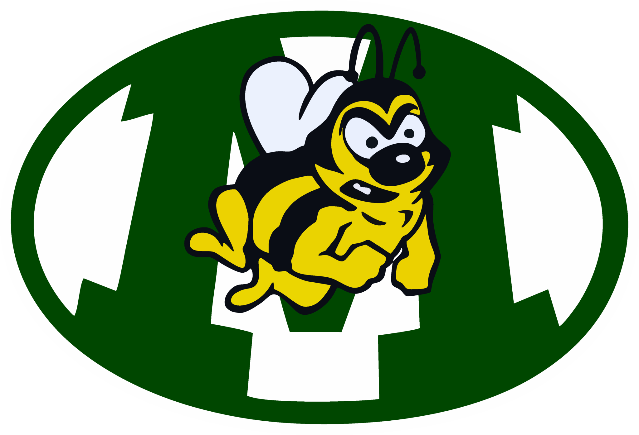 Medina Wall Mascot™ - Medina Bees (2048x1396), Png Download