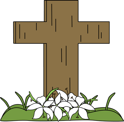 And Lilies In The Grass Clip Art - Easter Story Clip Art (506x500), Png Download