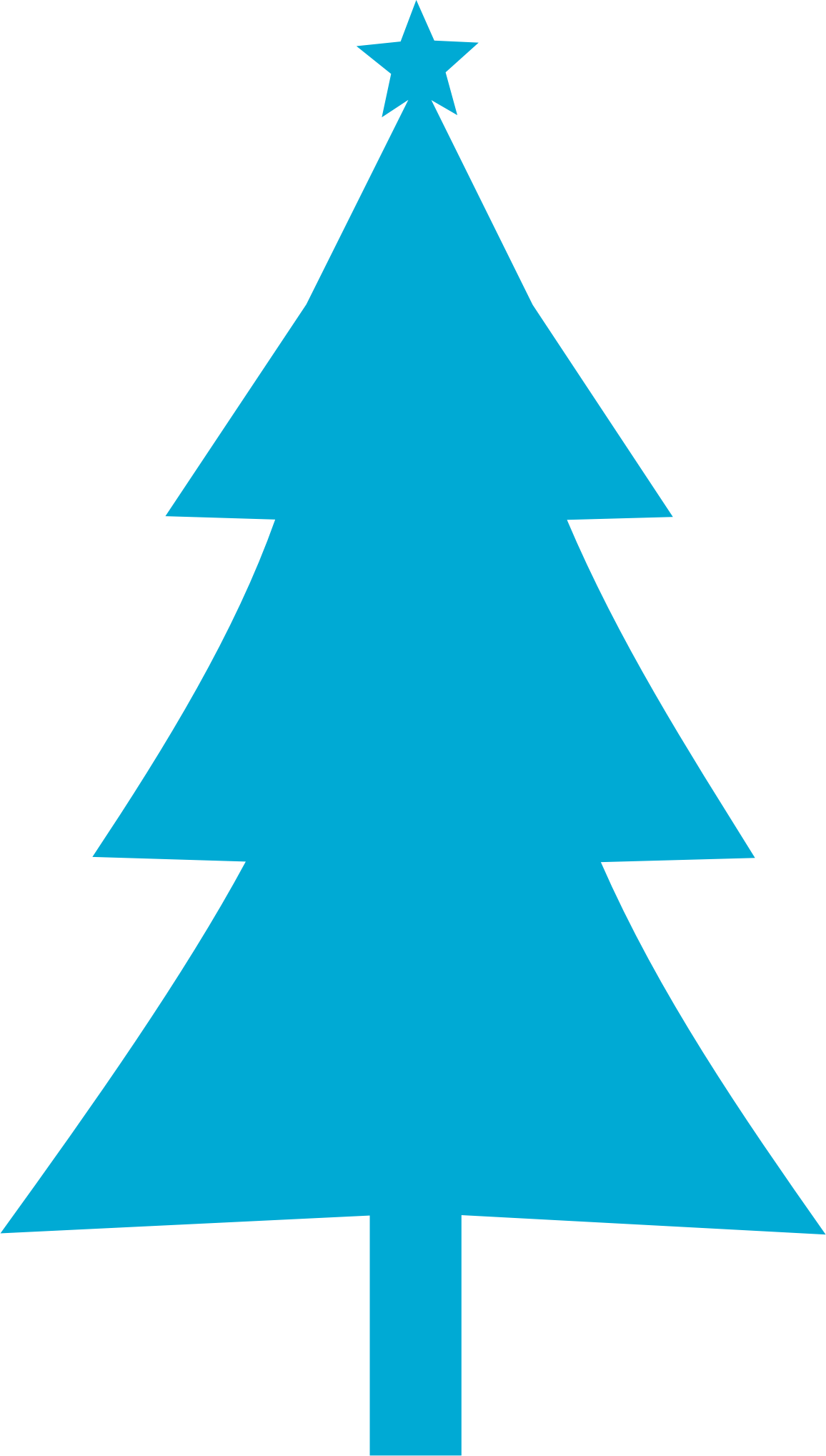 Christmas Tree Silhouette Png Freeuse - Pine Tree Silhouette Clipart (1156x2037), Png Download