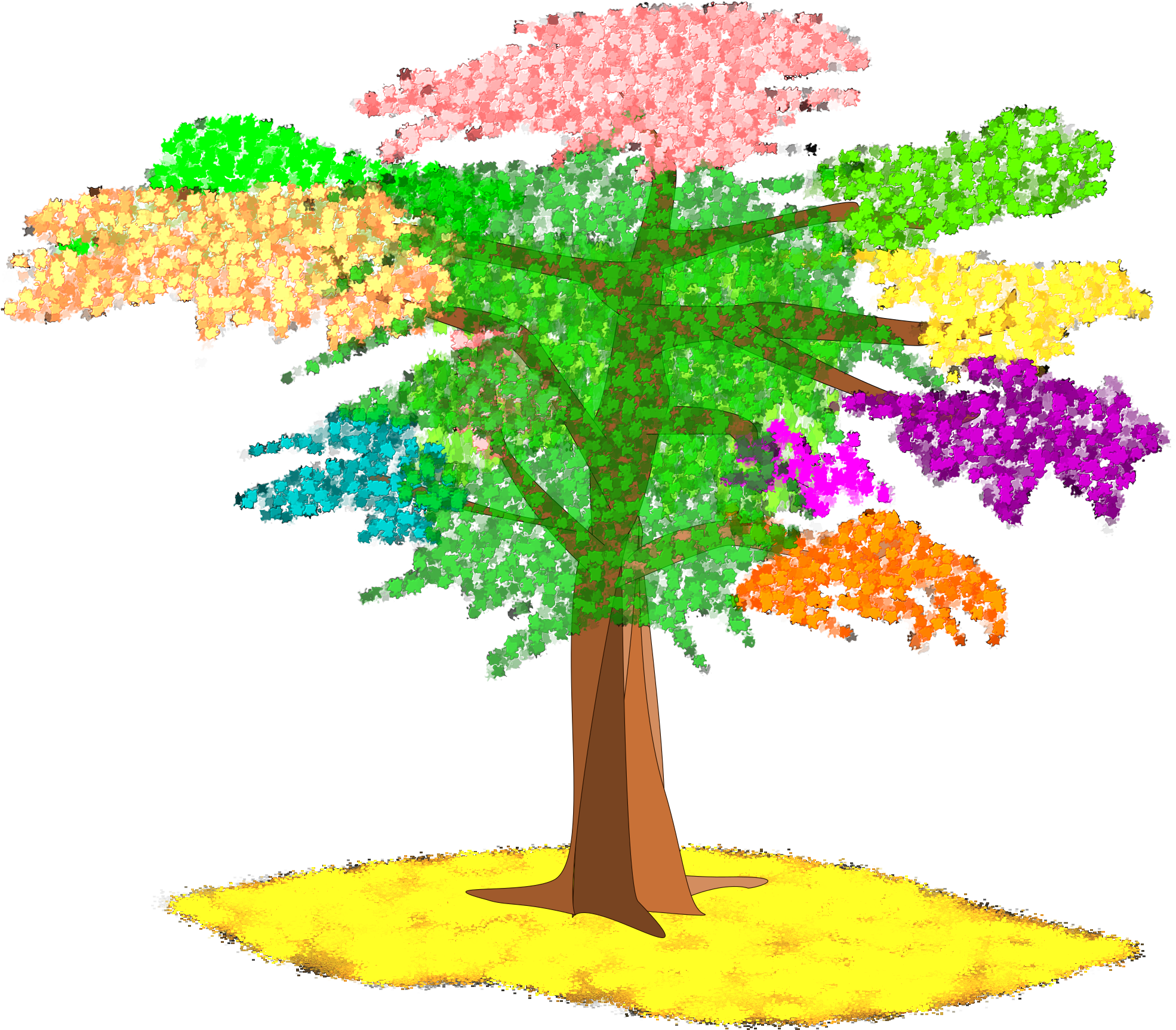 This Free Icons Png Design Of Arvore Fantasia (2400x2403), Png Download