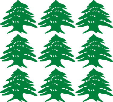 Greater Lebanon Cedrus Libani Flag Of Lebanon Tree - Cedar Tree Clip Art (375x340), Png Download