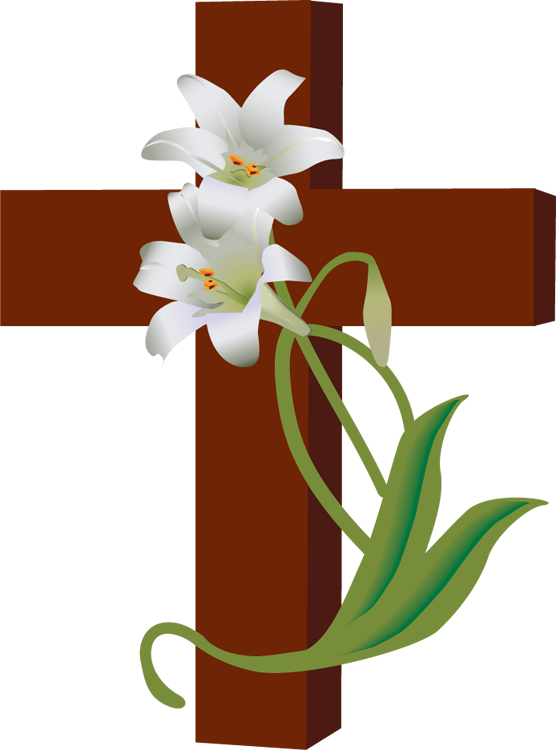 Easter Lily Clipart Easter - Clip Art (556x750), Png Download